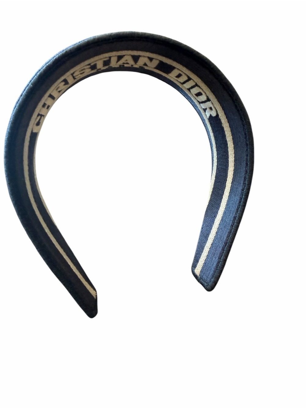 Dior Oblique Headband canvas Navy Blue - Picture 6 of 10
